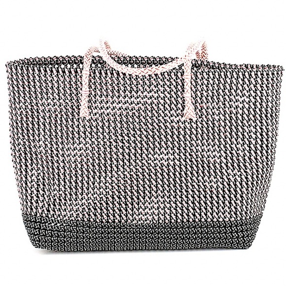 Recycled Plastic Top Handles Shopper Tote in Red, White and Blue. - Picture 2 of 4